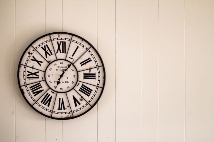 Image of a clock at drug and alcohol rehab in Birmingham.