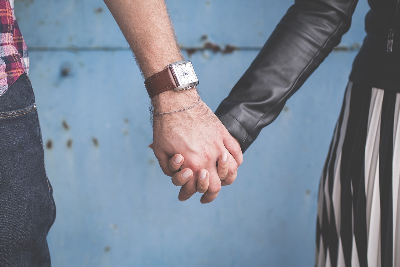 two people holding hands near Wakefield