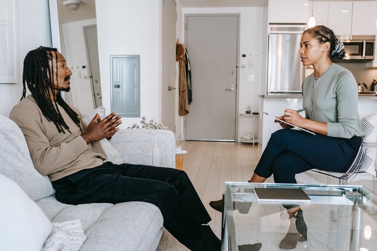 therapist and patient in therapy