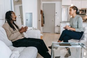 therapist and patient in therapy
