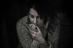 Woman in crisis at a UK rehab