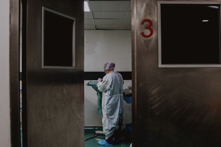 Doctor working