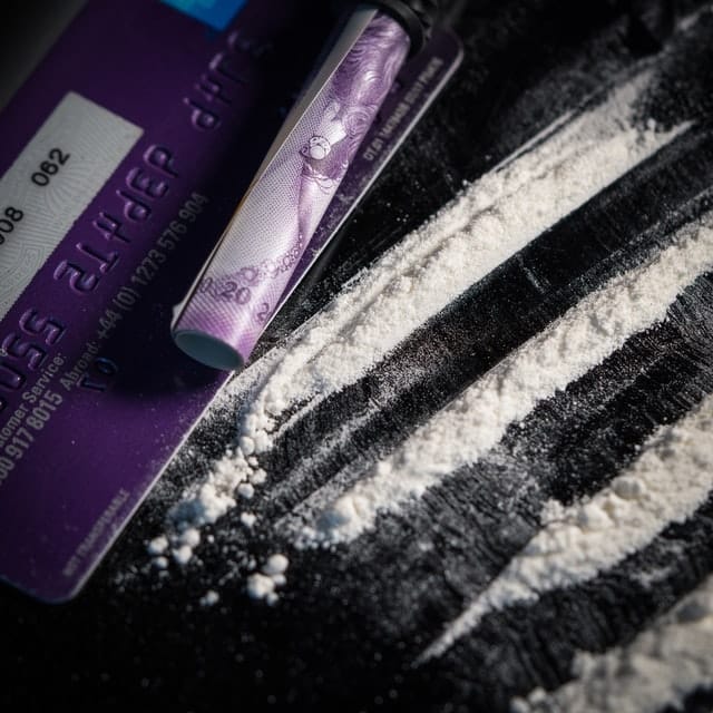 Cocaine and paraphernalia