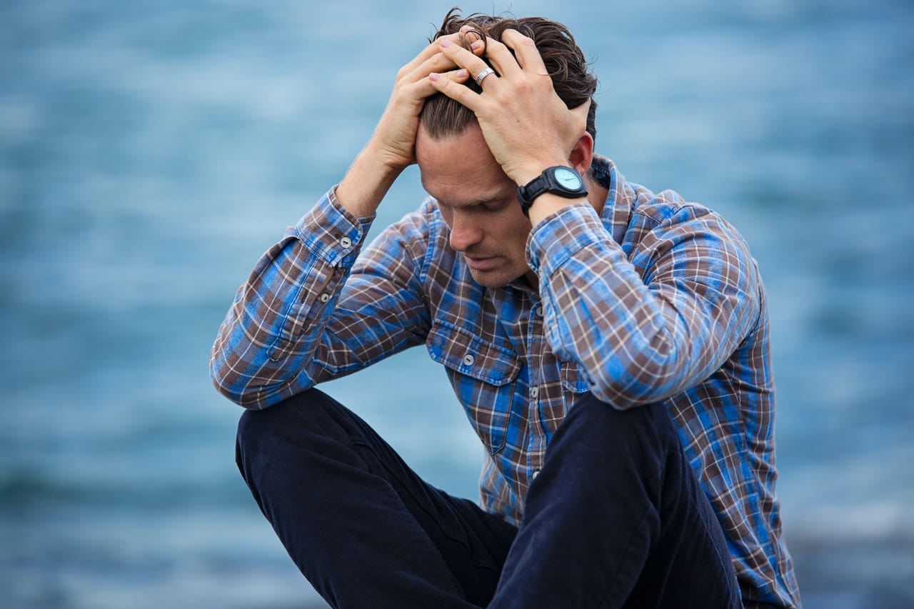 Person experiencing a panic attack