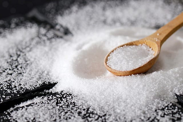 Pile of salt employed for halotherapy