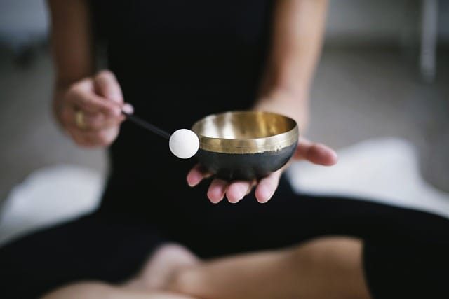 Example of a sound bowl used during sound bowl therapy at rehab