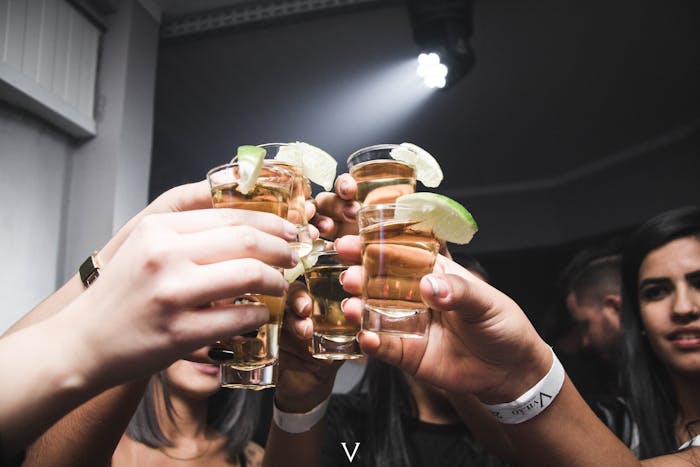 People drinking alcohol