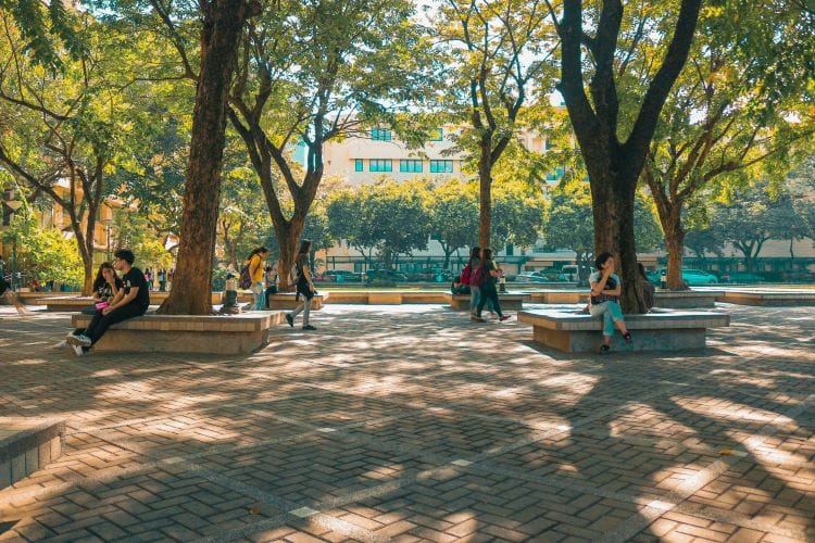 A university campus