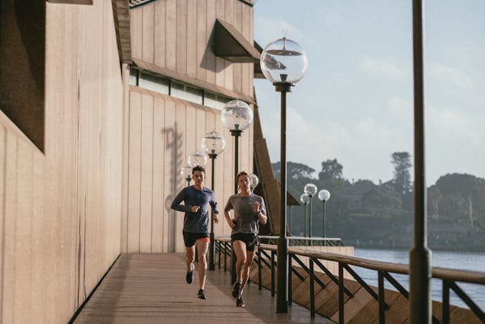 People running in Edinburgh