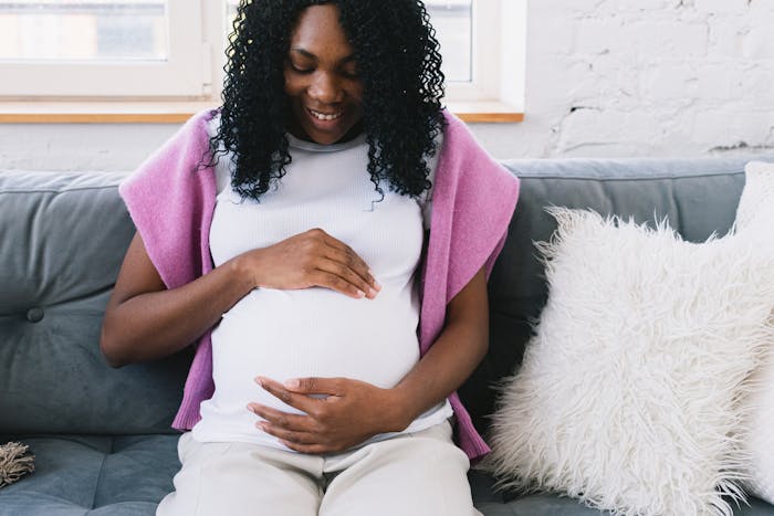 A pregnant woman
