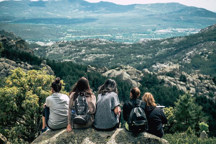 Friends sober in Spain